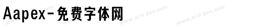 Aapex字体转换