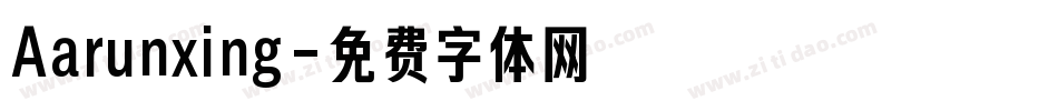 Aarunxing字体转换