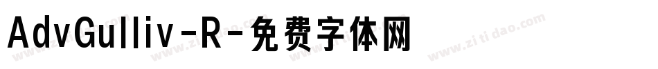 AdvGulliv-R字体转换