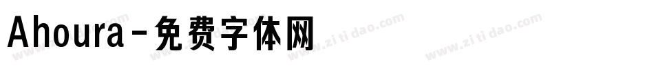 Ahoura字体转换