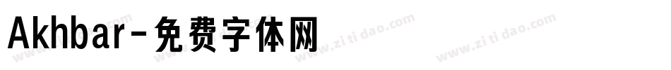 Akhbar字体转换