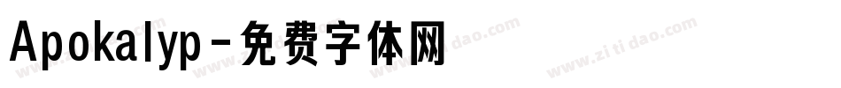 Apokalyp字体转换