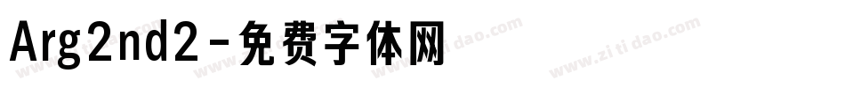 Arg2nd2字体转换