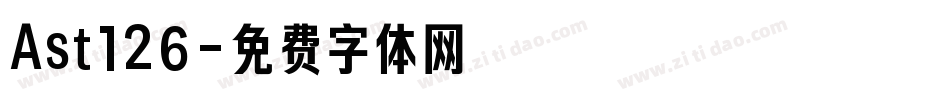 Ast126字体转换