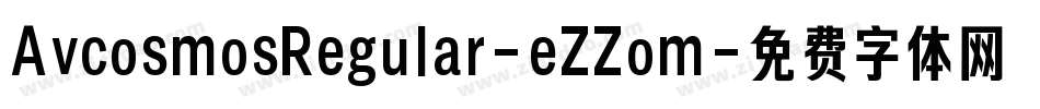 AvcosmosRegular-eZZom字体转换