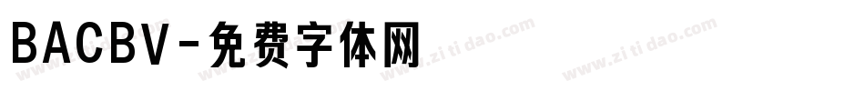 BACBV字体转换