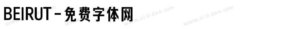 BEIRUT字体转换