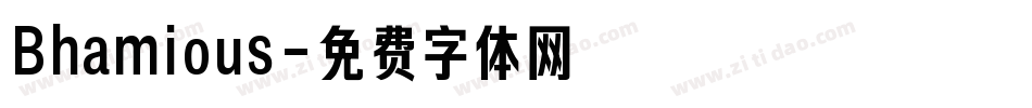 Bhamious字体转换
