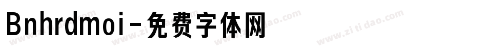 Bnhrdmoi字体转换