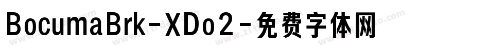 BocumaBrk-XDo2字体转换