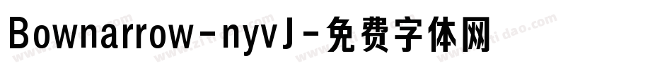 Bownarrow-nyvJ字体转换