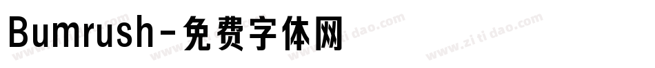 Bumrush字体转换