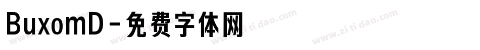 BuxomD字体转换