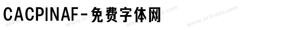 CACPINAF字体转换