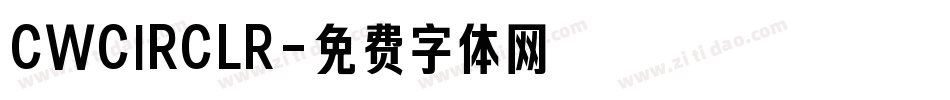 CWCIRCLR字体转换