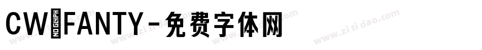 CW_FANTY字体转换