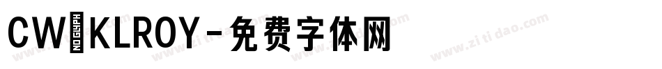 CW_KLROY字体转换