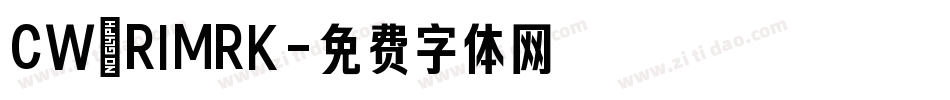 CW_RIMRK字体转换