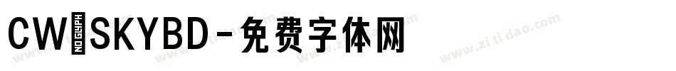 CW_SKYBD字体转换