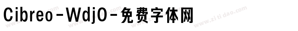 Cibreo-WdjO字体转换