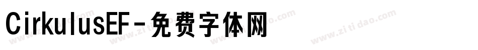 CirkulusEF字体转换
