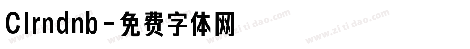 Clrndnb字体转换