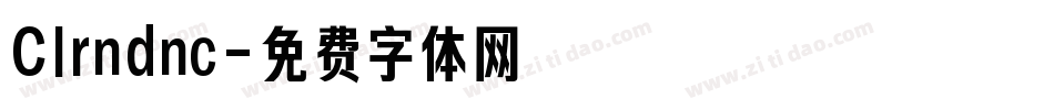 Clrndnc字体转换