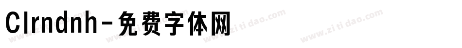 Clrndnh字体转换