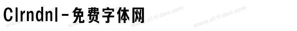 Clrndnl字体转换