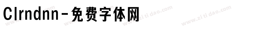 Clrndnn字体转换