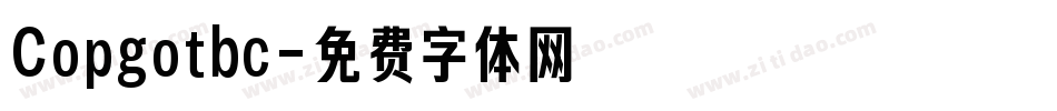 Copgotbc字体转换