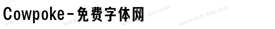 Cowpoke字体转换