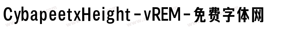 CybapeetxHeight-vREM字体转换