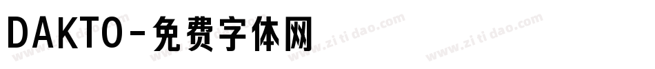 DAKTO字体转换