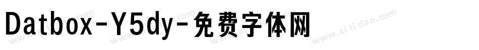 Datbox-Y5dy字体转换