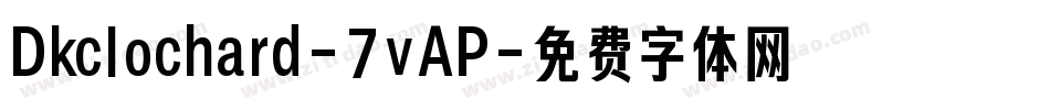 Dkclochard-7vAP字体转换