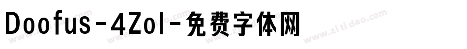 Doofus-4Zol字体转换