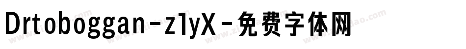 Drtoboggan-z1yX字体转换