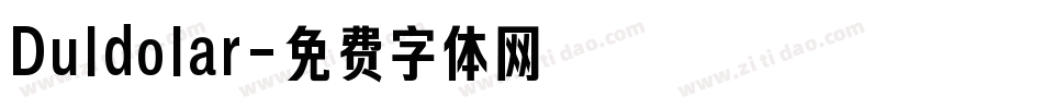 Duldolar字体转换