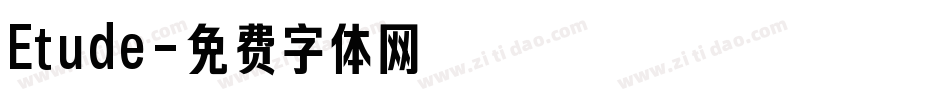 Etude字体转换