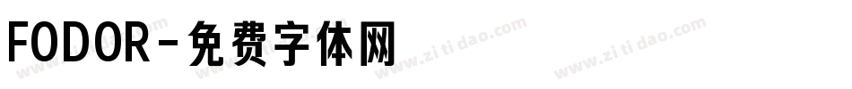 FODOR字体转换