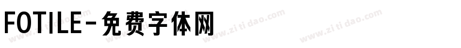FOTILE字体转换