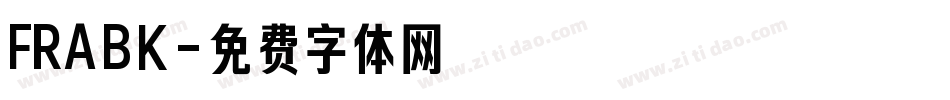 FRABK字体转换