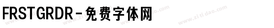 FRSTGRDR字体转换
