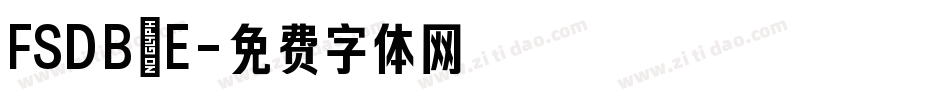 FSDB_E字体转换