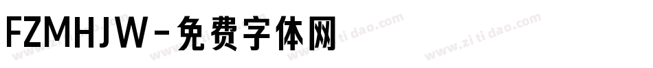 FZMHJW字体转换