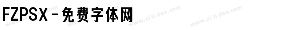 FZPSX字体转换