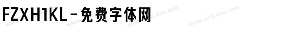 FZXH1KL字体转换