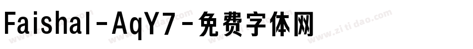 Faishal-AqY7字体转换