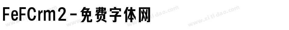 FeFCrm2字体转换